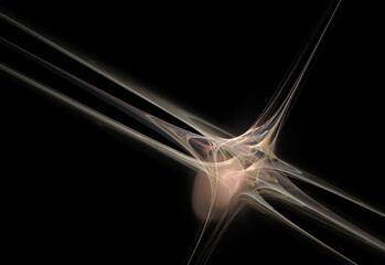 Crazy mystical coloured light effects. Incredible combinations of abstract light lines