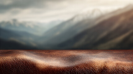 Mountain landscape with cloudy sky