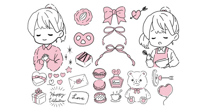 valentine_lineart_set