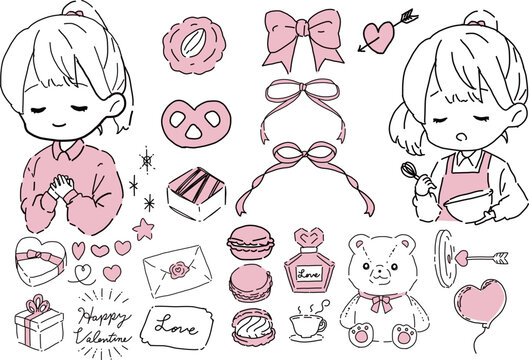 valentine_lineart_set