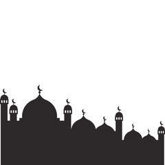 Mosque Shilhouette Illustration
