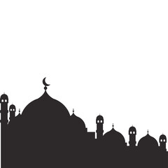 Mosque Shilhouette Illustration