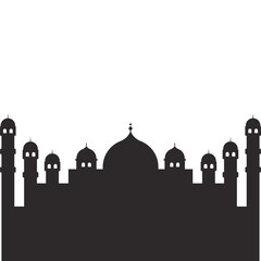 Mosque Shilhouette Illustration