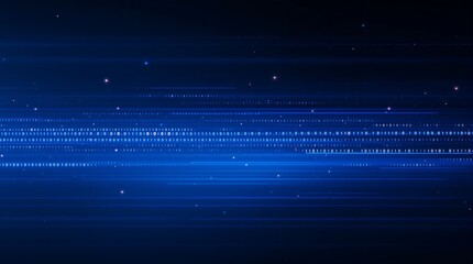 a mesmerizing abstract background featuring multiple horizontal blue lines and scattered sparkling points of light creates a futuristic and dynamic visual effect