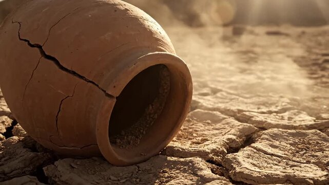 The Silence of Drought The Worlds Thirst Revealed By One Broken Clay Pot