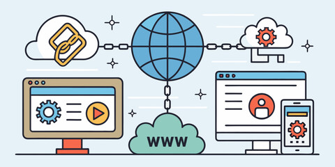 Seamless global internet connection and cloud computing services for modern digital devices