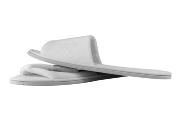 Home slippers on a white background