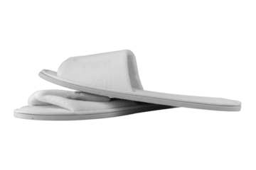Home slippers on a white background