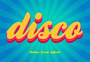 Retro Text Effect Mockup