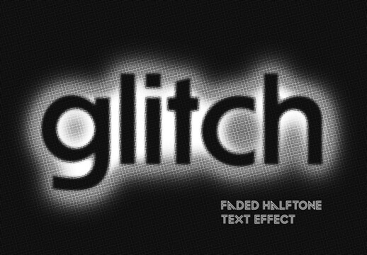 Faded Blur Text Effect Mockup
