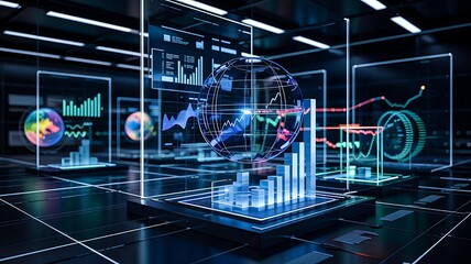 Advanced financial analytics dashboard with stock market data
