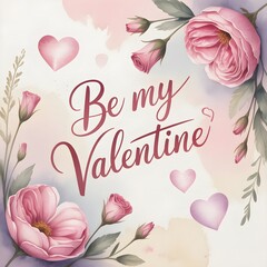 Be my valentine card