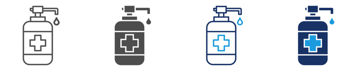 Obraz premium antiseptics icon sheet multiple style