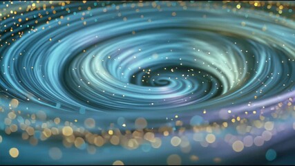 Glowing portal surface ripples softly like liquid with swirling gold sparks. - Powered by Adobe