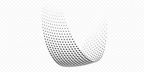 Modern abstract background. Halftone dots in circle form. Round logo. Vector dotted frame. Design element or icon.