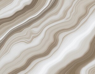 高級感のあるベージュと茶色の流れるような大理石風マーブル模様の背景