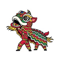 Festive Lion Dance Design