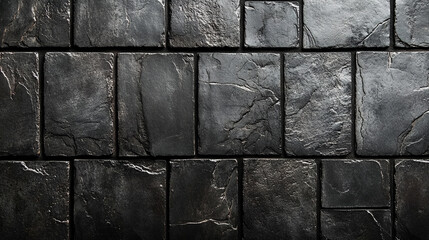 Anthracite gray stone concrete tiles and patio slabs create a textured background suitable for terrace floors, walls, and decking, showcasing modern, durable, and sleek surfaces