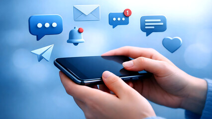 Real-Time Mobile Messaging and Social Notification Interaction