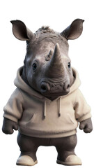 rhinoceros isolated on white background