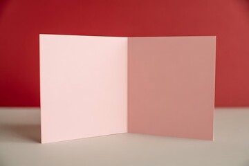 Blank Valentine Card with No Text on Minimal Background