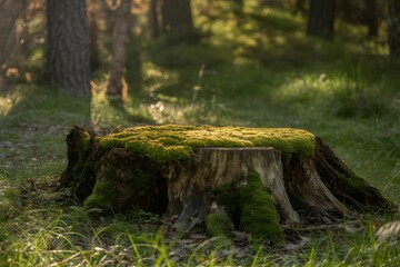 tree stump in the forest