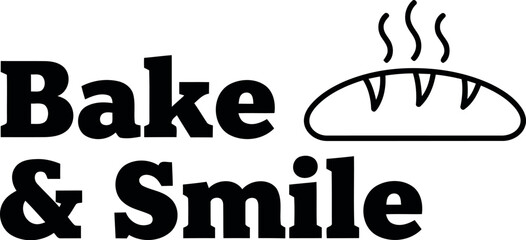 Modern Bakery Logo Design with Bread Icon and Steam for Artisan Baking Business Branding