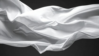 Obraz premium Fabric moves in the air as light interacts with its texture and folds in a simple studio setting