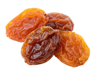 A cluster of dehydrated, wrinkled, fruit, showing shades of brown and orange with smooth textures