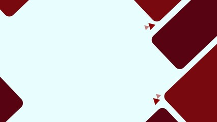 Abstract geometric background design featuring a red pattern and a white background