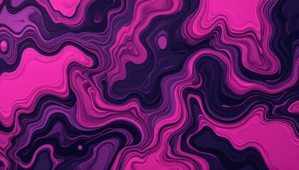 Colorful abstract waves flowing in pink and purple tones on digital canvas Generative AI