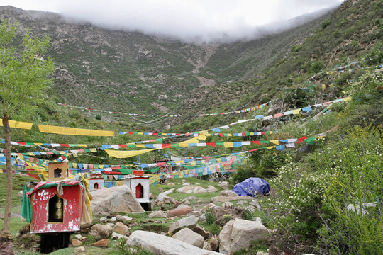 Chim phuk ermitage in Tibetan himalaya, China