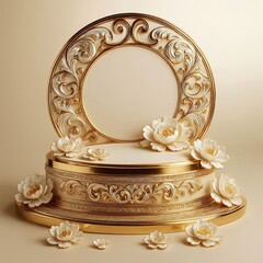 antique mirror isolated