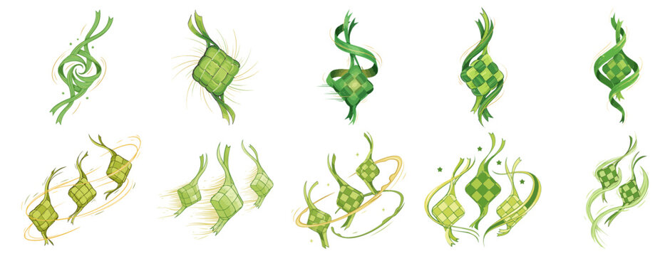 Traditional Ketupat Rice Cake Set