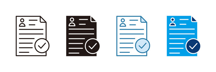 Order Confirmation Icon Set Multiple Style Collection