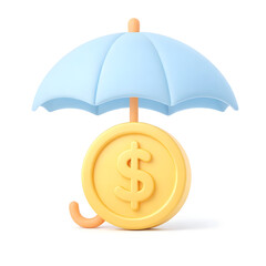 Financial Assurance 3D Icon on White Background