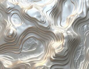 Topographic Pearl Foil Minimal Background