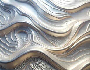 Topographic Pearl Foil Minimal Background
