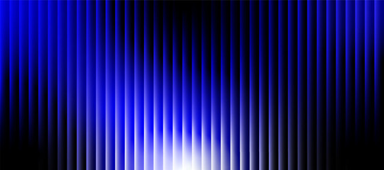 A striking abstract composition of vertical lines shifting from deep navy to a bright luminous white creates a dramatic gradient effect, stripes futuristic texture background © MDMahmudul