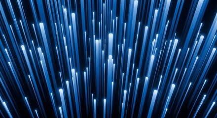 Futuristic Abstract Digital Light Rays Background with Blue Bright Lines and Motion Effect for Technology and Innovation Concepts