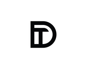 Obraz premium DT TD Logo Design