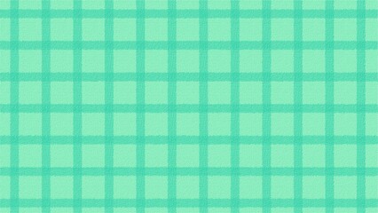 ミントグリーンのチェック柄カンバス風