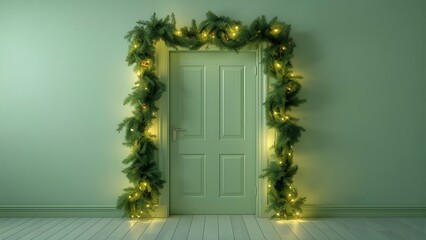 Festive Christmas Top Border with Gift Boxes and Holiday Decorations