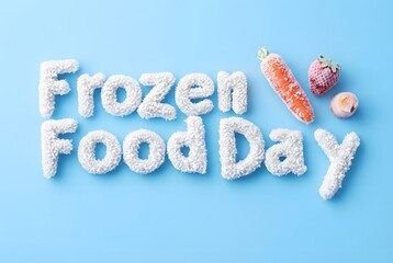National Frozen Food Day Greeting Background Illustrations for March 06