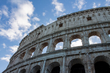 Naklejka premium detail of the Colosseum in Rome