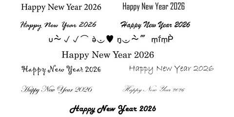 Happy New Year 2026 poster design with fireworks on clean background. New year banner and poster design best for greetings and social media use. © TRENDING VECTOR ART3