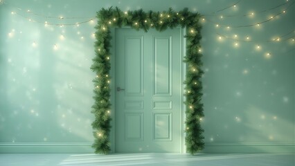 Festive Christmas Top Border with Gift Boxes and Holiday Decorations