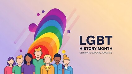 Lgbt history month celebrating diversity and unity