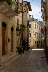 Fototapeta premium view of the village of Pacentro 
