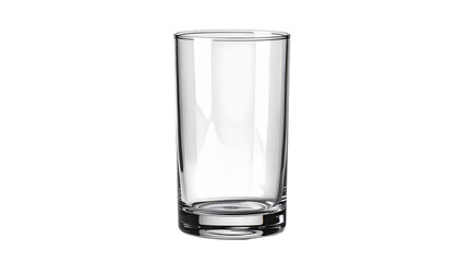 Empty Clear Glass Tumbler Isolated On Transparent Background For Water Juice Cocktails And Beverages Drinkware Barware Kitchenware